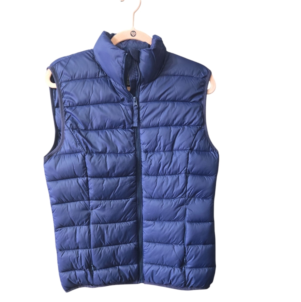 Ladies Blue Puffer Vest